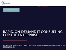 Tablet Screenshot of patriotconsulting.com